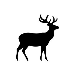 Reindeer Icon - Simple Vector Illustration
