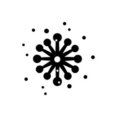 Falling Snow Icon - Simple Vector Illustration