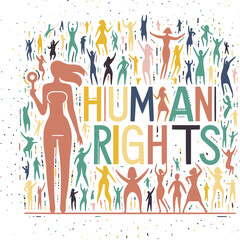 Justice and Equality: Human Rights Day Illustration, December 10