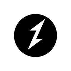Lightning Delay Icon - Simple Vector Illustration