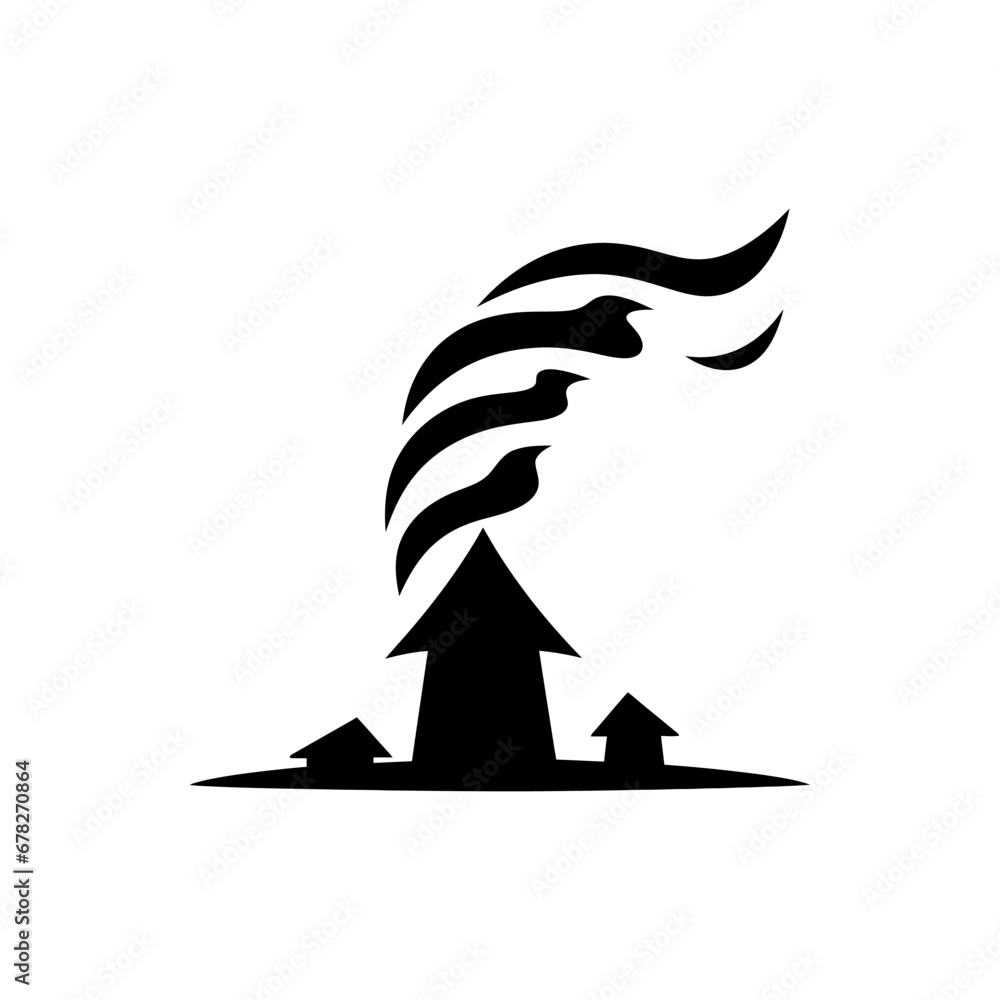 Canvas Prints Tornado Alley Icon - Simple Vector Illustration