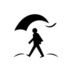 Windy Condition Icon - Simple Vector Illustration