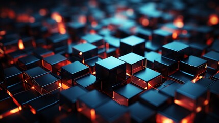 Obraz premium Abstract 3d geometric cube background.