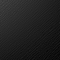 Black paper tactile embossed texture. Abstract Turing ornament halftone reaction diffusion psychedelic background.