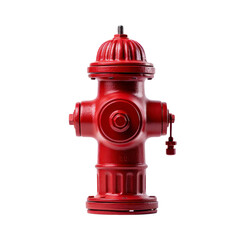 red fire hydrant on a transparent background.