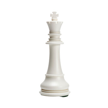 white chess piece on a transparent background.