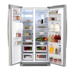 refrigerator on transparent background.