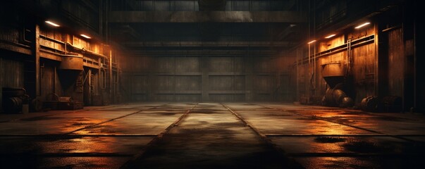 An image of an industrial setting featuring a subtle grunge rust texture background, creating an...