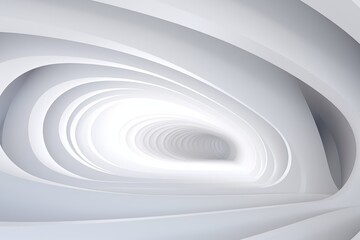 Futuristic modern white wallpaper with geometric