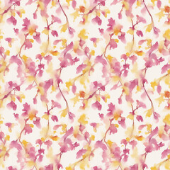 Obraz na płótnie Canvas seamless watercolor floral abstract colorful wallpaper