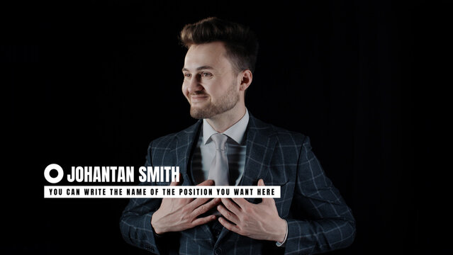 Stylish Animated Lower Third Compatible with Universal Video and Images