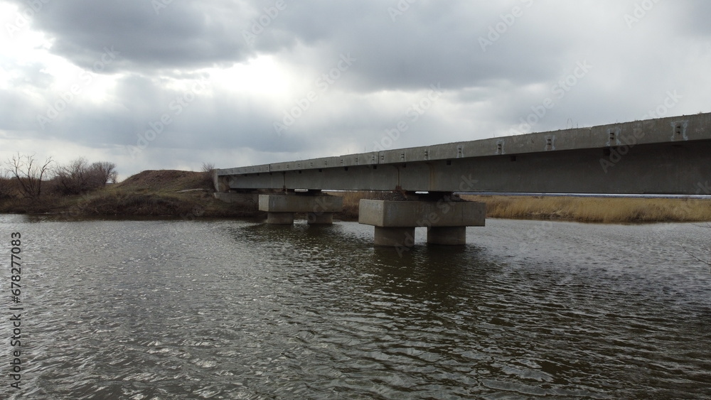 Wall mural bridge