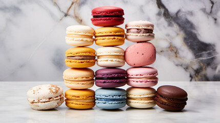 A group of macaroons