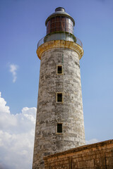 Faro Castillo del Morro Lighthouse in Havana, Cuba
