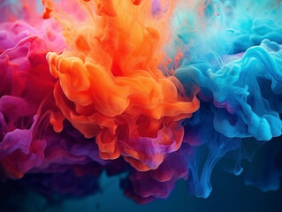 Fototapeta premium Background of abstract paint in water