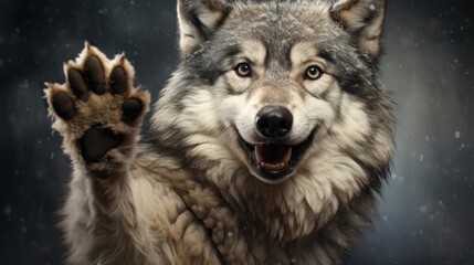 Happy wolf pleased to welcome you.