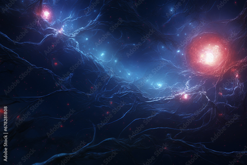 Poster neurons connecting and transmitting information.