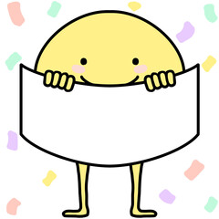 플랜카드 캐릭터