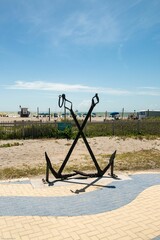 Sculpture of anchor in Cocoa beach © Wirestock