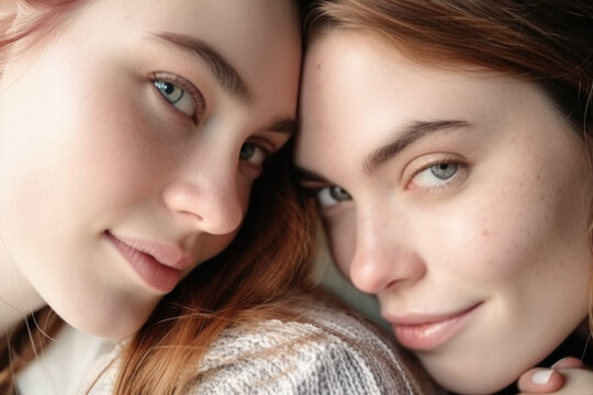 Two young women are posing for picture. This image can be used for various purposes, such as social media posts, advertising campaigns, or lifestyle blogs