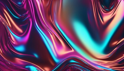 Synthwave, vaporwave, retrowave, retro futurism, cyberpunk themed abstract holographic background
