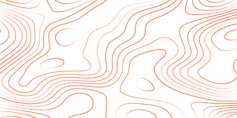 Abstract wave curved lines topographic contours map background. Abstract geographic wavy and curve grid lines map background.