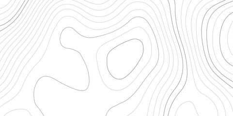 Abstract wavy topographic map. Abstract wavy and curved lines background. Abstract geometric topographic contour map background.