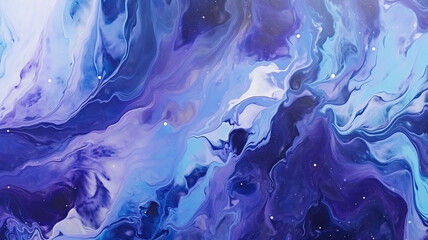 Fototapeta na wymiar Marbled blue abstract background. Liquid marble pattern