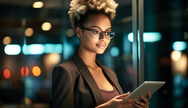 Financial Analyst Reviewing Nightly Data on Forex, Stocks, and Blockchain Investments