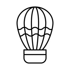 Fototapeta na wymiar Hot Air Balloon Icon Design