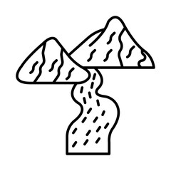 Waterfall Icon Design