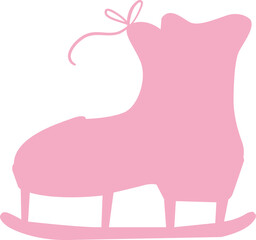 Winter skates design and design.