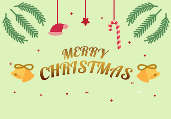 simple background merry Christmas  Vector 