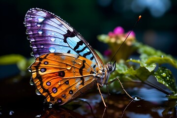 CloseUp Charm A Captivating Snapshot of the Most Beautiful Butterfly in Macro Magnificence