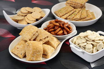 Group of Gajak or Sesame Seed Jaggery