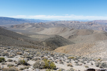 vista outlook over the desert of death valley