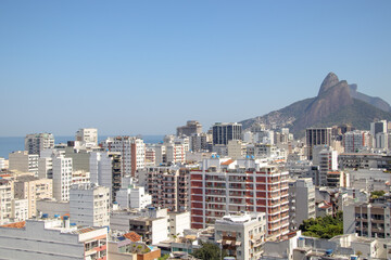 Fototapeta premium view of the ipanema neighborhood in Rio de Janeiro.