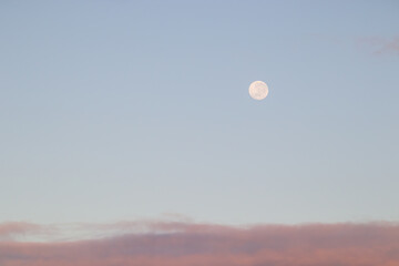 full moon in the sky of Rio de Janeiro.
