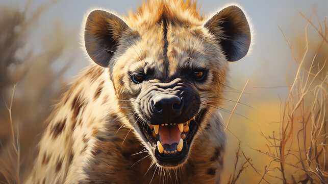 hyena sorridente 