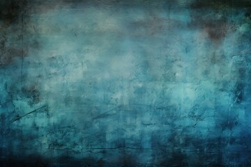 Obraz na płótnie Canvas An abstract, old grunge design with textured walls in shades of blue, brown, and yellow, conveying a vintage, distressed aesthetic.