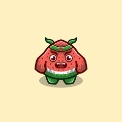 The Watermelon Karate Character