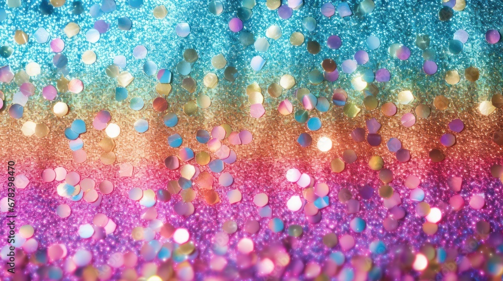 Poster abstract shiny multicolored texture made of sparkling sparkles and stars. sparkling festive backgrou