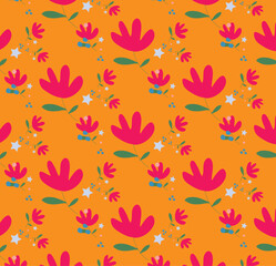 floral pattern - pink blush flowers elements, green leaves branches on dark black background; for wrappers, wallpapers, postcards, greeting cards, wedding invites, romantic