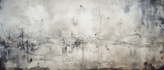 White concrete wall as background.