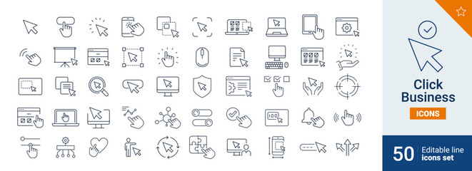 Click icons Pixel perfect. Check, computer, business, ....