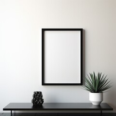 black minimalist frame