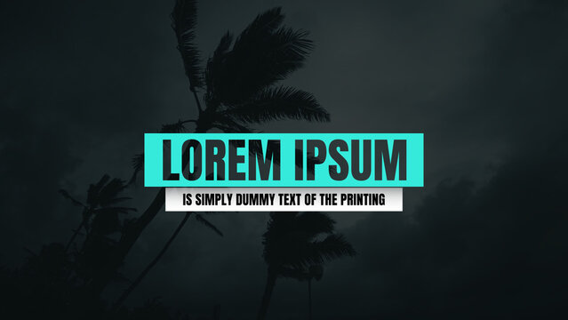 Text Animation in Minimalist Style Compatible with Universal Visuals