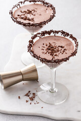 Chocolate martini, sweet cocktail idea