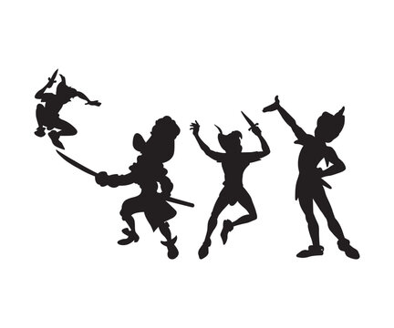 Peter Pan svg, Peter Pan Bundle, Peter Pan cut file, Peter Pan Silhouette, Peter Pan vector, Peter Pan vector clipart, Peter Pan cricut
