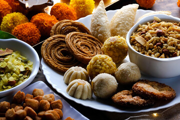 Diwali snacks Diwali faral, Diwali Special sweet and salty snacks, Festival snacks from...